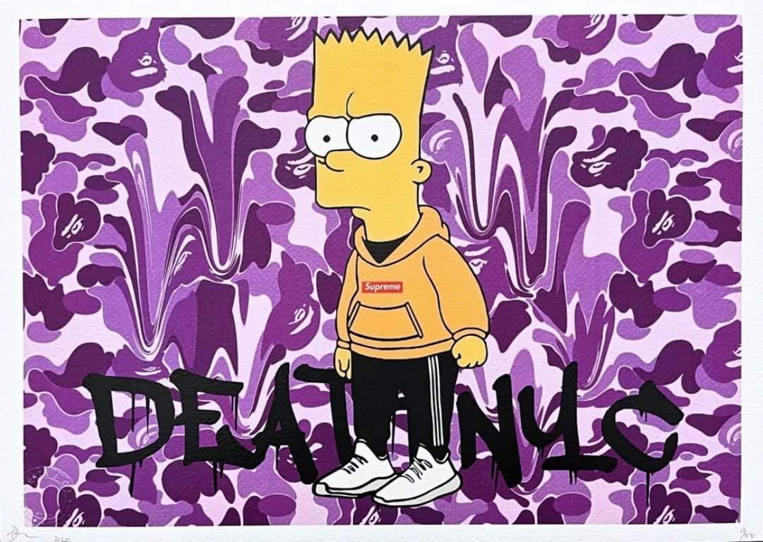 Death NYC - Bart Simpson - limited edition with certificate | €405