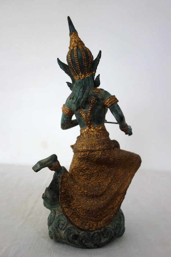 Statua in bronzo musicista divinità thailandese – Sculture (photo 5 of 13)