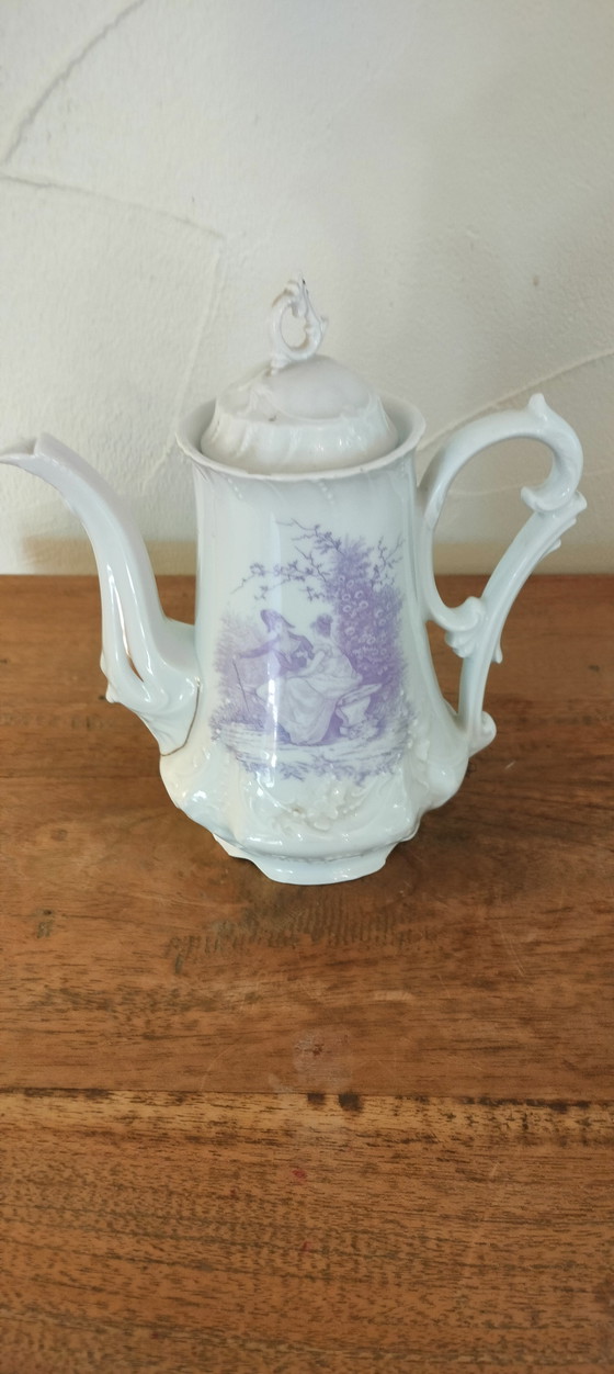 Image 1 of Caffettiera antica Carl Tielsch, Germania/Polonia, periodo 1875-1935, logo aquila