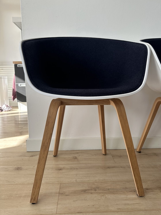 Image 1 of 8x Hay About A Chair blanc et rembourré