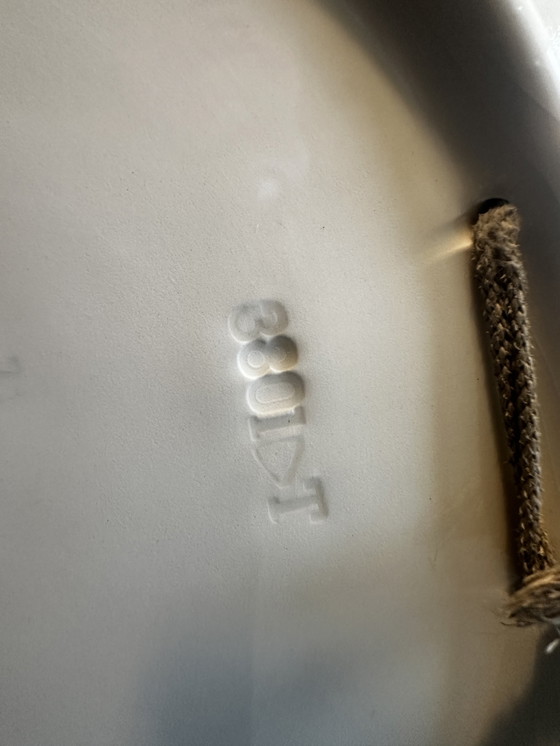 Image 1 of Assiette vintage Decorative Barbotine Montagne / Chalet - Germania Ovest - D 30 cm