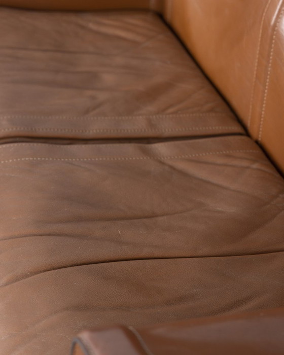 Image 1 of 1970s leather sofa, 'korium' designed by Tito Agnoli for Matteo Grassi