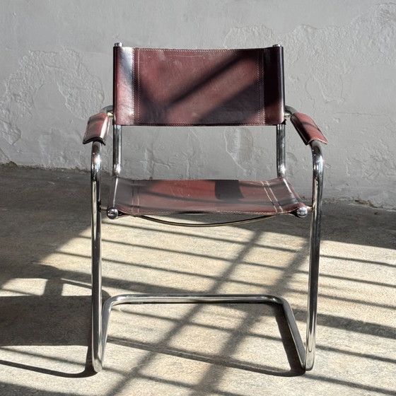 Image 1 of MG5 Leather Chair by Matteo Grassi, 1970