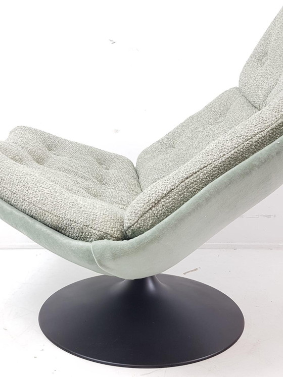 Artifort F588 Groen Ploegstof Monza Multi Nieuw – Fauteuils, Metal, Textile (photo 10 of 15)