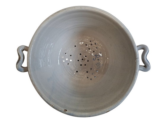 Image 1 of Raro Scolapasta Antico in Ceramica di Bassano – Dipinto a Mano – 1950