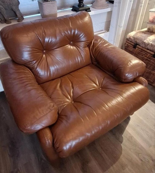 Tobia Scarpa 2x Fauteuil – B&B Italia, Leather, Metal (photo 2 of 5)