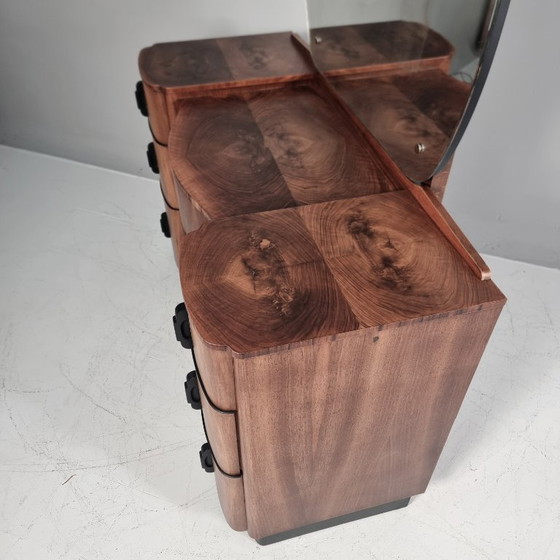 Image 1 of Dressing Table with pouf by Jindrich Halabala for Up Závody, 1940s