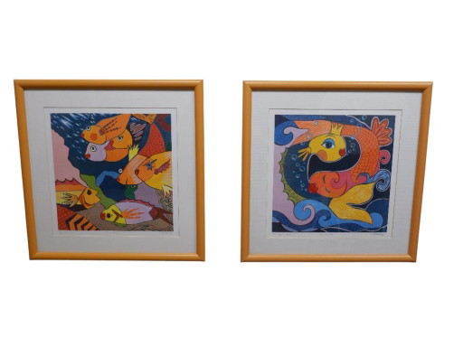 Conjunto de 2 serigrafías de Petra Peschkes