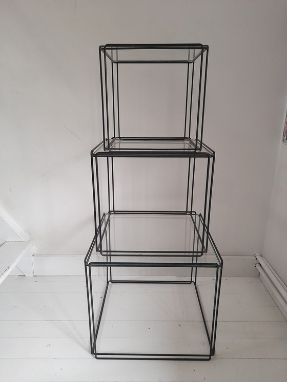 Image 1 of 3 tavolini impilabili Max Sauze per Isocèle anni '70