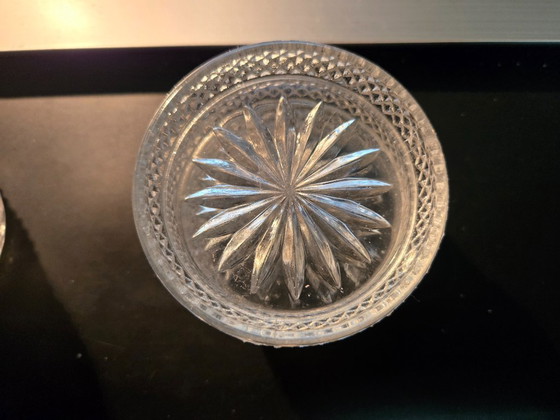 Image 1 of Vintage kristallen onderzetters, 13 stuks. Ø 7.5 cm H 1.5 cm