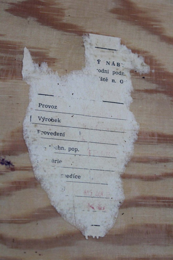 Image 1 of Mid-Century Modern Coffee Table with White Glass Top from Cesky Nabytek, 1960s