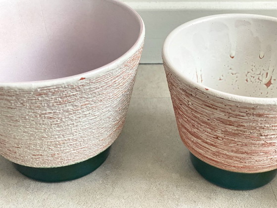4 pots de fleurs vintage en céramique ADCO – Cache pots, Ceramic (photo 6 of 8)