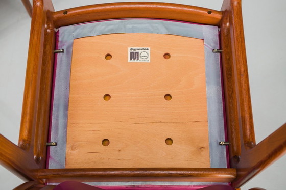 Image 1 of Juego de 4 sillas de comedor de teca de mediados de siglo de Johannes Andersen para Uldum