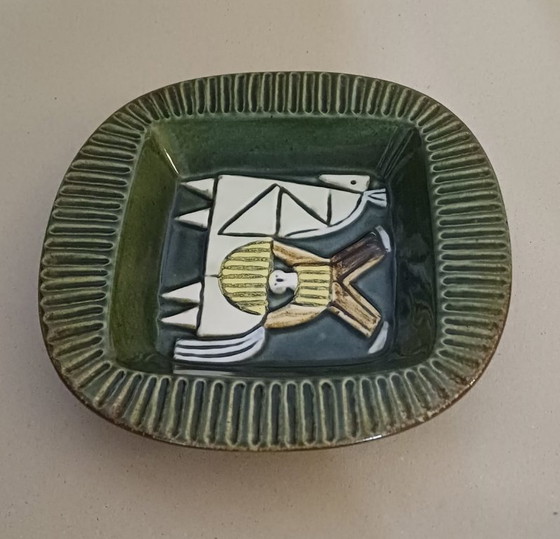 Plat Vide-Poche Harlekin – Lisa Larson Pour Gustavsberg, Années 1960 – Objets déco, Ceramic (photo 5 of 7)