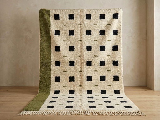 Alfombra bereber marroquí Atlas tejida a mano, 2/3 m – Ahrend, vloerkleden en tapijten, Wool