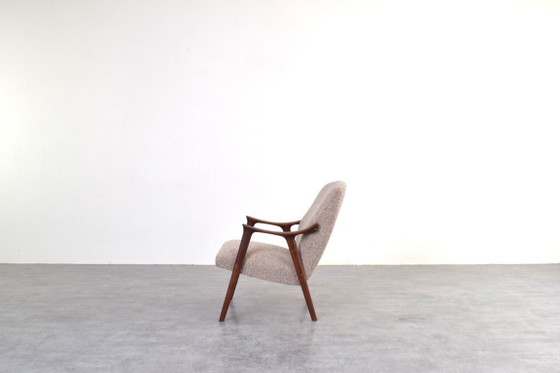 Image 1 of Mid-Century "Tenor" Teak & Boucle Fauteuil van Møre Lenestolfabrikk, jaren 60
