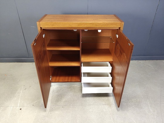 Image 1 of Meuble bar brutaliste marron des années 1970