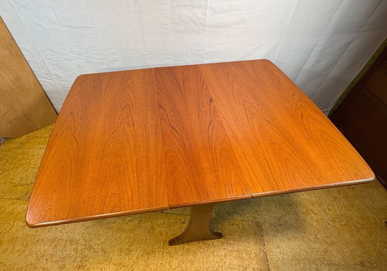 Image 1 of Mid-Century Retro Vintage Teak Drop Leaf Dining Table by G Plan 1960s  Kitchen or Dining Table • Space-Saving Design • British C
