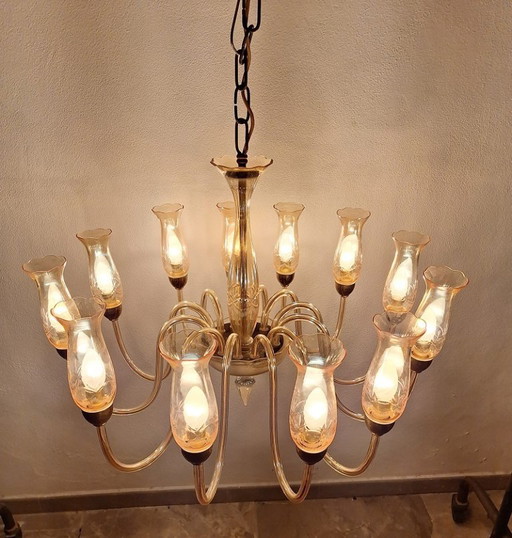 De Majo Chandelier Vintage Murano Elegant