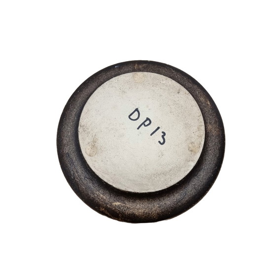 Image 1 of Pot de fleurs vintage en faïence marron
