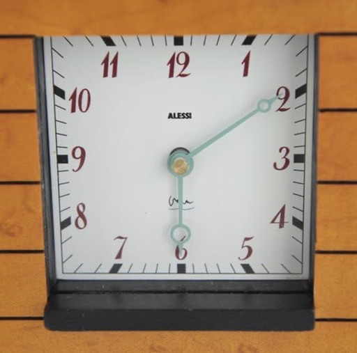 ALESSI MANTEL CLOCK TISCHUHR BY MICHAEL GRAVES MEMPHIS POSTMODERNE