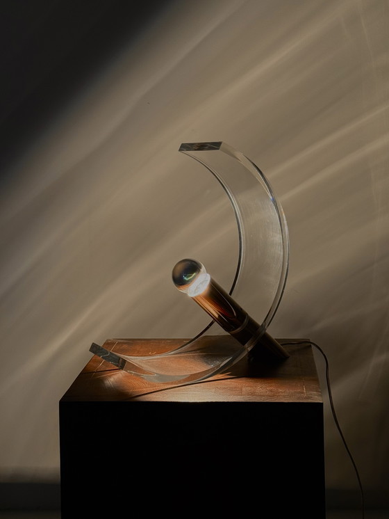 Image 1 of Lampe de table en plexiglas de François Arnal pour Atelier A