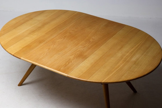 Image 1 of HANS J. WEGNER PP75 DINING TABLE IN OAK WITH ELEVEN OAK CH36 DINING CHAIRS