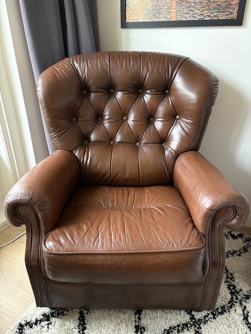 Vintage Armchair - Chesterfield Style