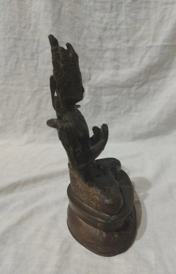 Image 1 of Divinité bouddhiste himalayenne en geste mudra