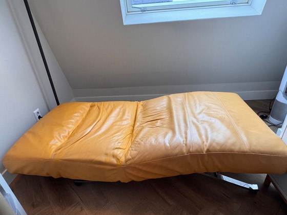 Image 1 of N. Eilersen Fauteuil Geel Leer Jens Juul Lounger