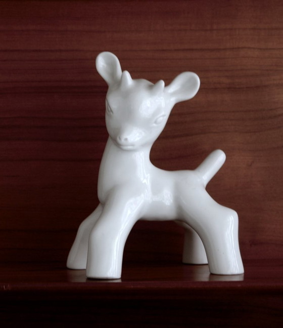 Image 1 of Figura in porcellana di Bambi di Cerabel, Belgio, anni '50