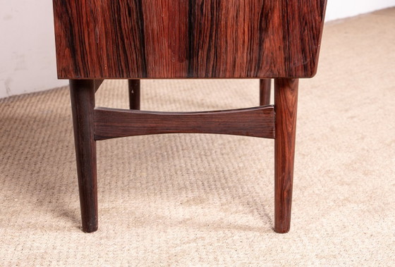 Image 1 of Secretaire, scrivania, danese in palissandro modello 37 di Arne Wahl Iversen per Vinde Mobelfabrik 1960.