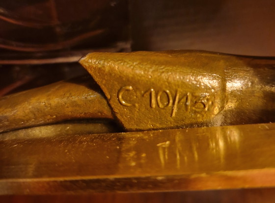 Bronzeguss-Korpus auf Messingkreuz. – Butzon & Bercker, Wanddekoration, Brass (photo 7 of 7)