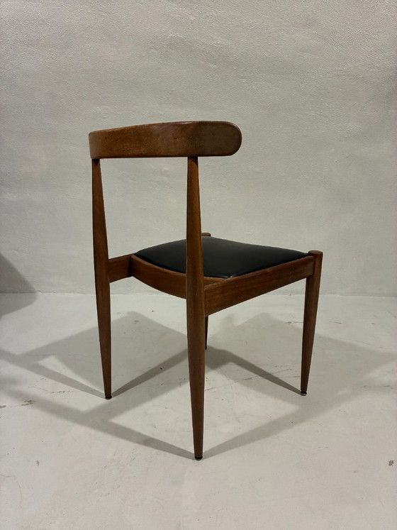 4 sedie Alfred Hendrickx modello '500' – belform, Sedie da pranzo, Wood, Leather (photo 3 of 6)