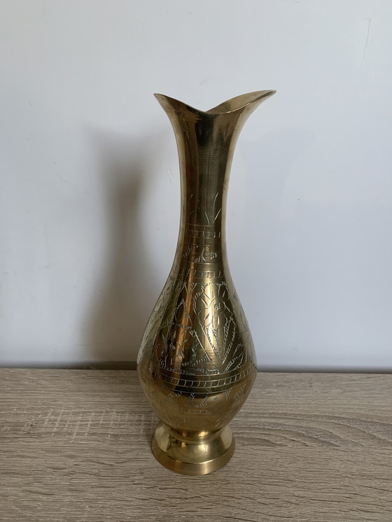 Image 1 of vase en laiton vintage/ancien