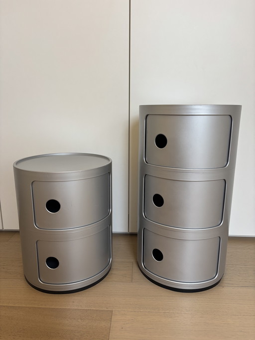 Mobile contenitore/comodino Kartell Componibili con 3 cassetti