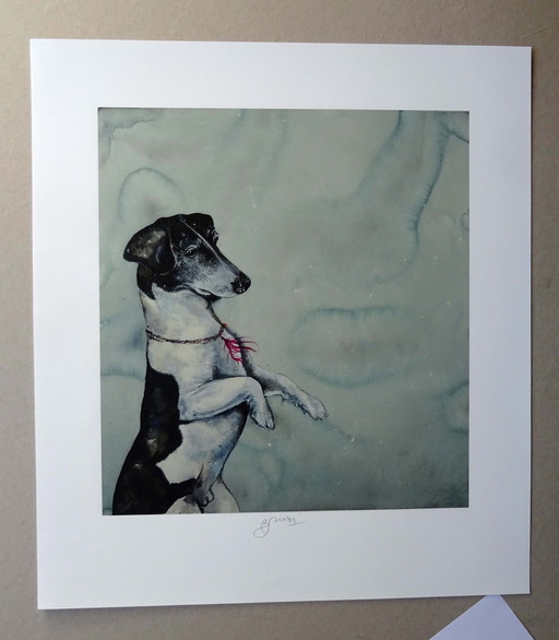 Bruno Bruni - My Dog - Meneloa - Giclèe 2017 - Handgesigneerd