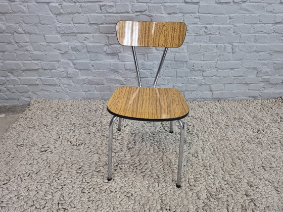 Set Misto di 4 Sedie da Cucina di Design Vintage di Brabantia, Formica Effetto Legno, Paesi Bassi, Anni '60 (photo 19 of 34)