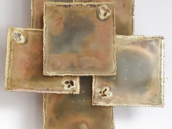 Image 1 of MAGNIFIQUE APPLIQUE VINTAGE 1960 SCANDINAVE HOLM SORENSEN & CO DENMARK LAITON