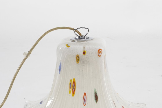Image 1 of Postmoderne Italiaanse Murano glazen luster 80s