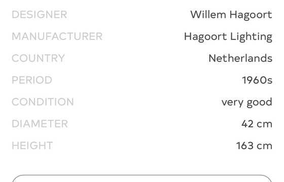 Image 1 of Lampe de table Willem Hagoort des années 1950
