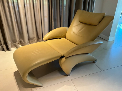 De Sede leather armchair; luxury