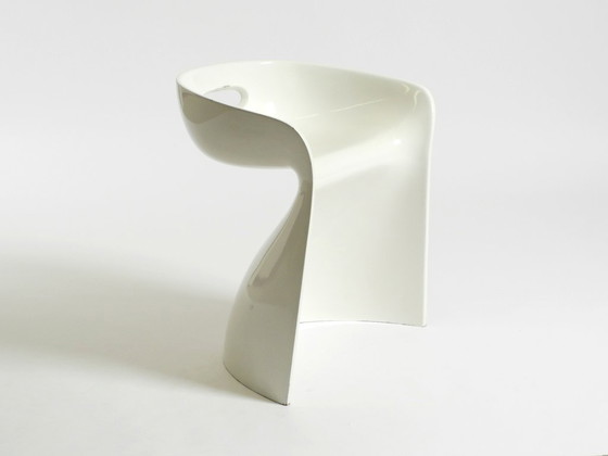 Image 1 of Very rare white stool by Winfried Staeb from the 1970s for the Form + Life Collection