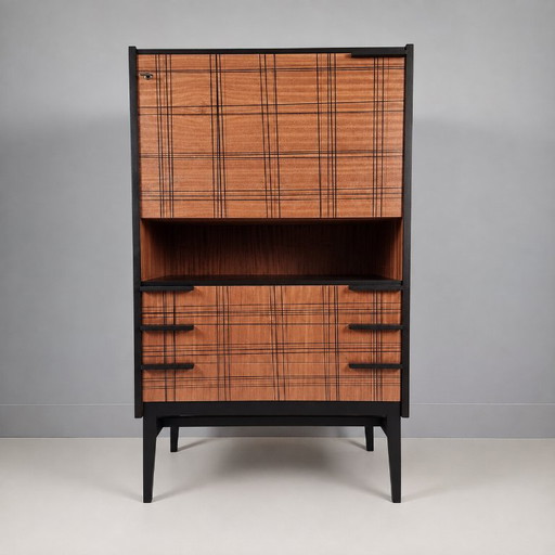 Vintage Opbergkast in Beuken, jaren 70 – Wood