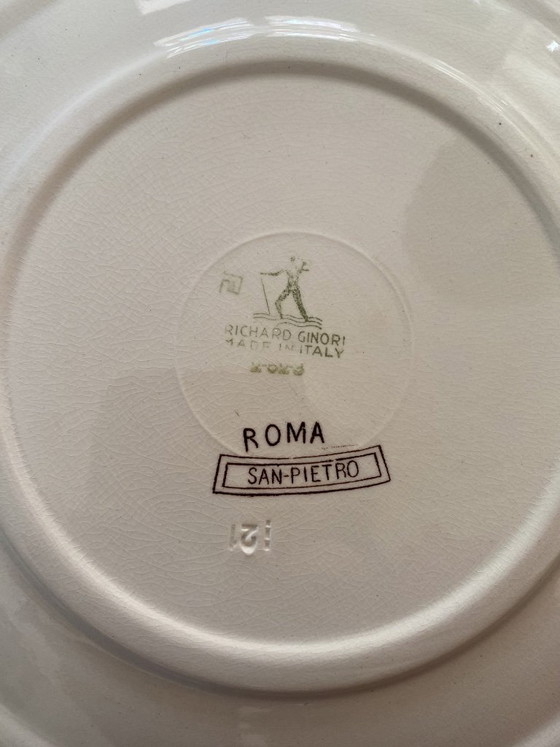 Image 1 of Título: Platos de porcelana fina de Richard Ginori - Colección "Paisajes italianos"