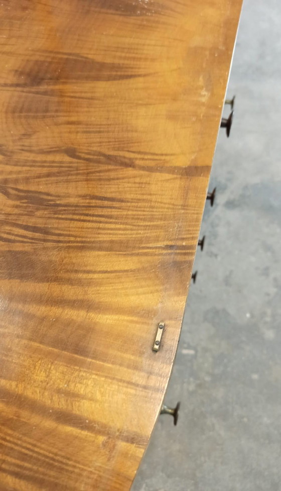 Image 1 of Art Deco walnut dresser sideboard with a mirror 