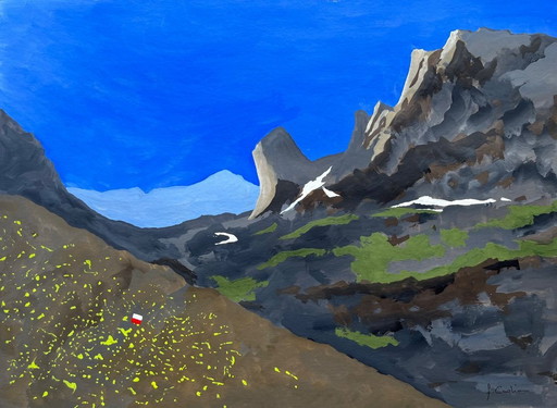 Gouache sur papier.  40x30cm. 