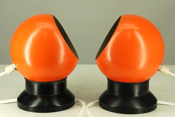 Image 1 of Lámparas de pared con imán de bola, Dinamarca, década de 1960. Juego de 2 piezas.