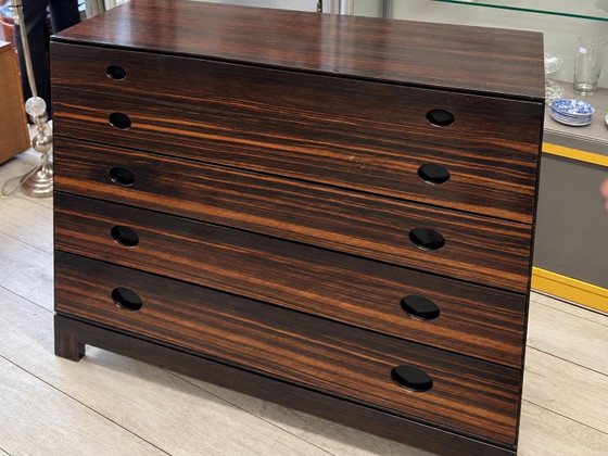 Vintage Rosewood Chest of Drawers | Sculptural Mid-Century Design | 5 Drawers, Brown (photo 2 of 5)