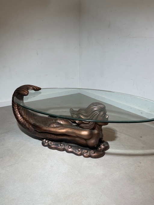 Mermaid Coffee Table – Sculptural Design – 125 cm – salontafels, Glass